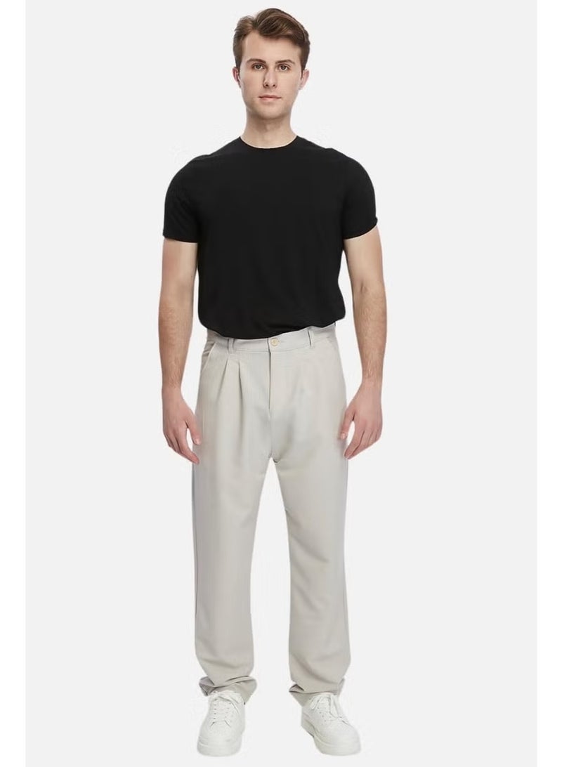 Cedy Denim سروال تشينو فضفاض بخصر مرتفع للرجال C358 - Image 5